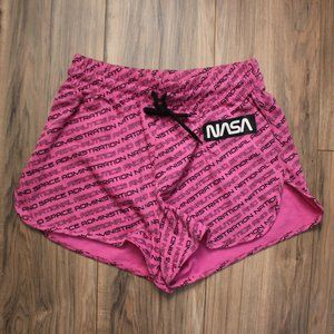 Hyper Space Nasa Pink Drawstring Shorts L